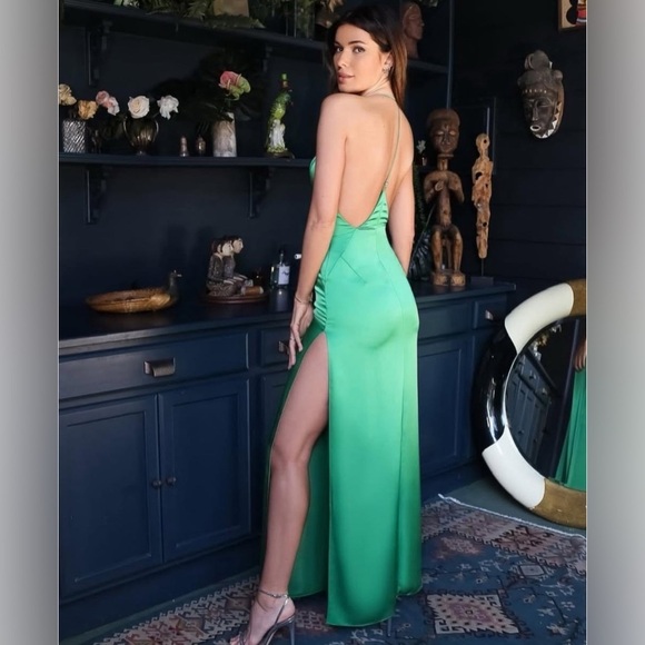 KATIE MAY Holly Green Gown S - Picture 2 of 8